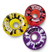 Lester Kasai HARD TRANSLUCENT Wheels 56mm/100a - Krudco. Skateshop