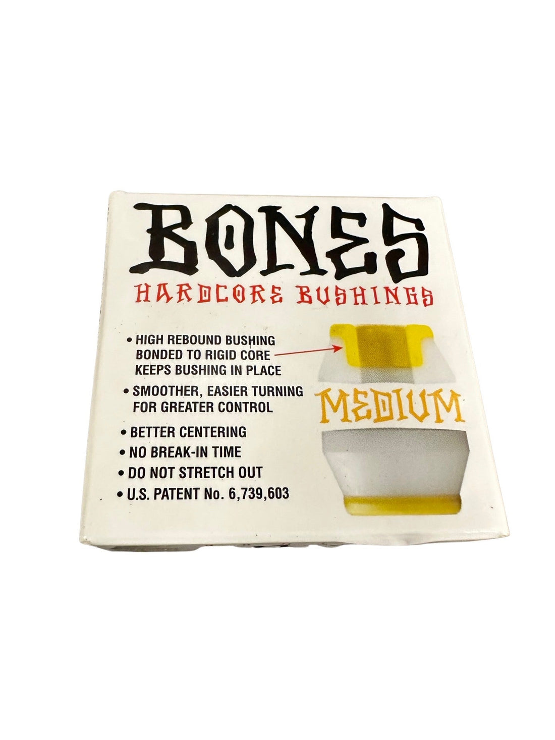 Bones Bushings Hardcore White - Krudco. Skateshop