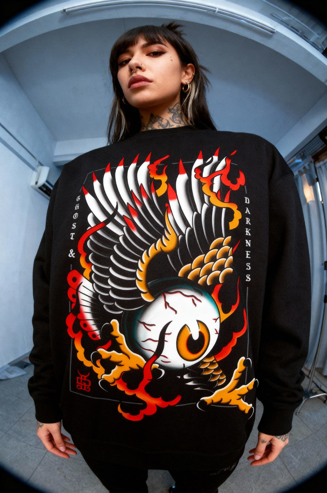 Eagle Eye Sweatshirt | Ghost & Darkness Streetwear - Krudco. Skateshop