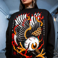 Eagle Eye Sweatshirt | Ghost & Darkness Streetwear - Krudco. Skateshop