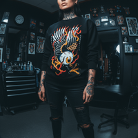 Eagle Eye Sweatshirt | Ghost & Darkness Streetwear - Krudco. Skateshop
