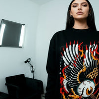 Eagle Eye Sweatshirt | Ghost & Darkness Streetwear - Krudco. Skateshop