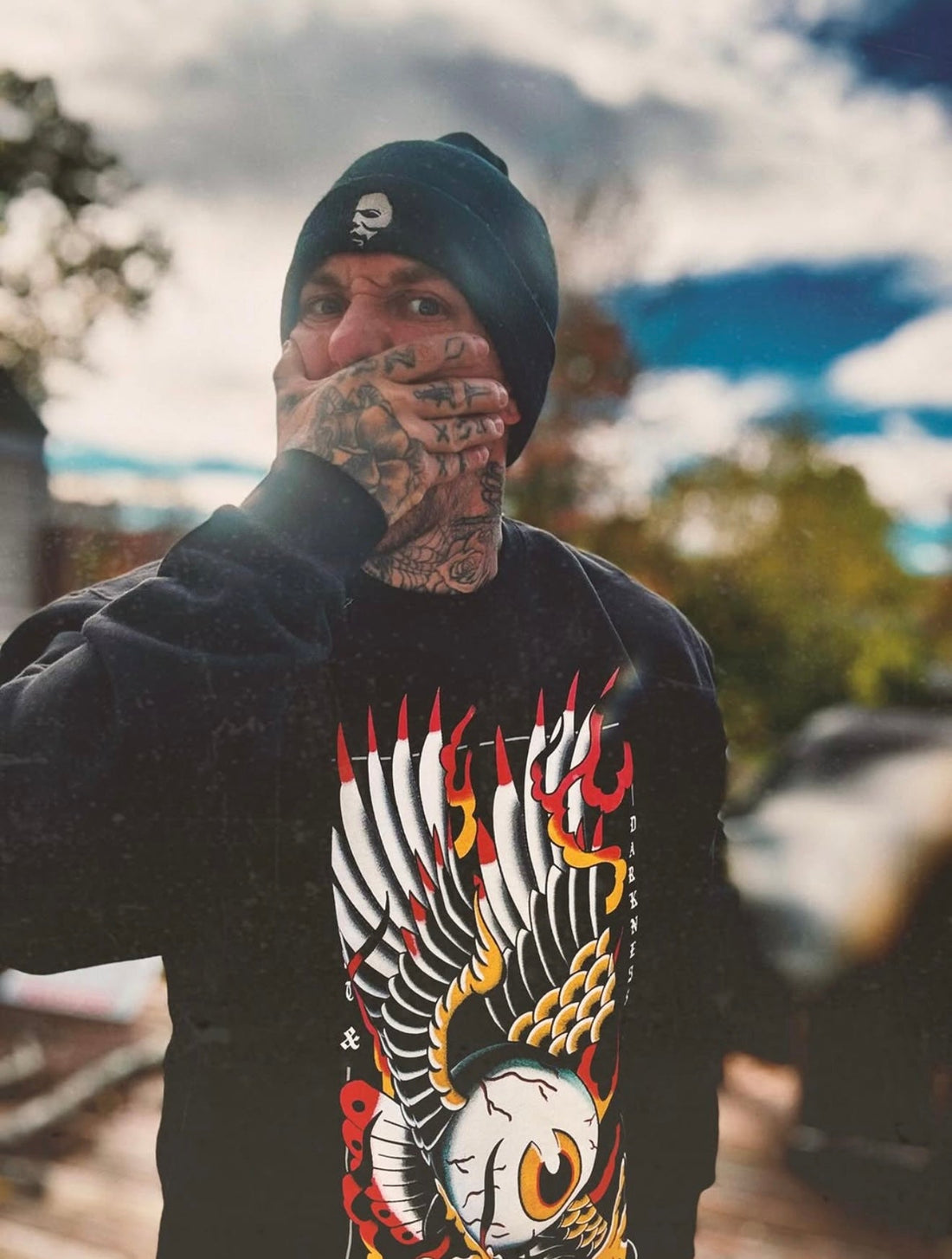 Eagle Eye Sweatshirt | Ghost & Darkness Streetwear - Krudco. Skateshop