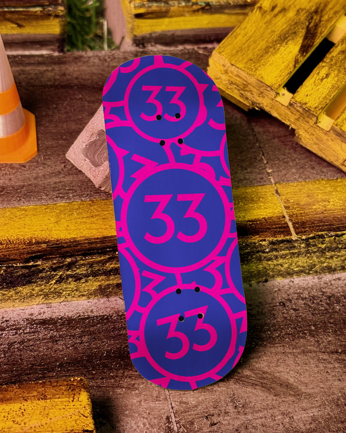 The Deck - Monogram Pink & Purple