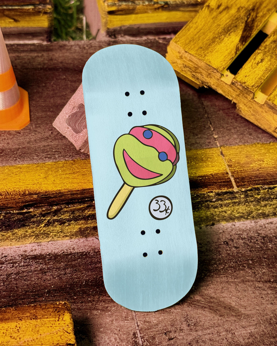 The Deck - Turtle Treat Light Blue - Krudco. Skateshop