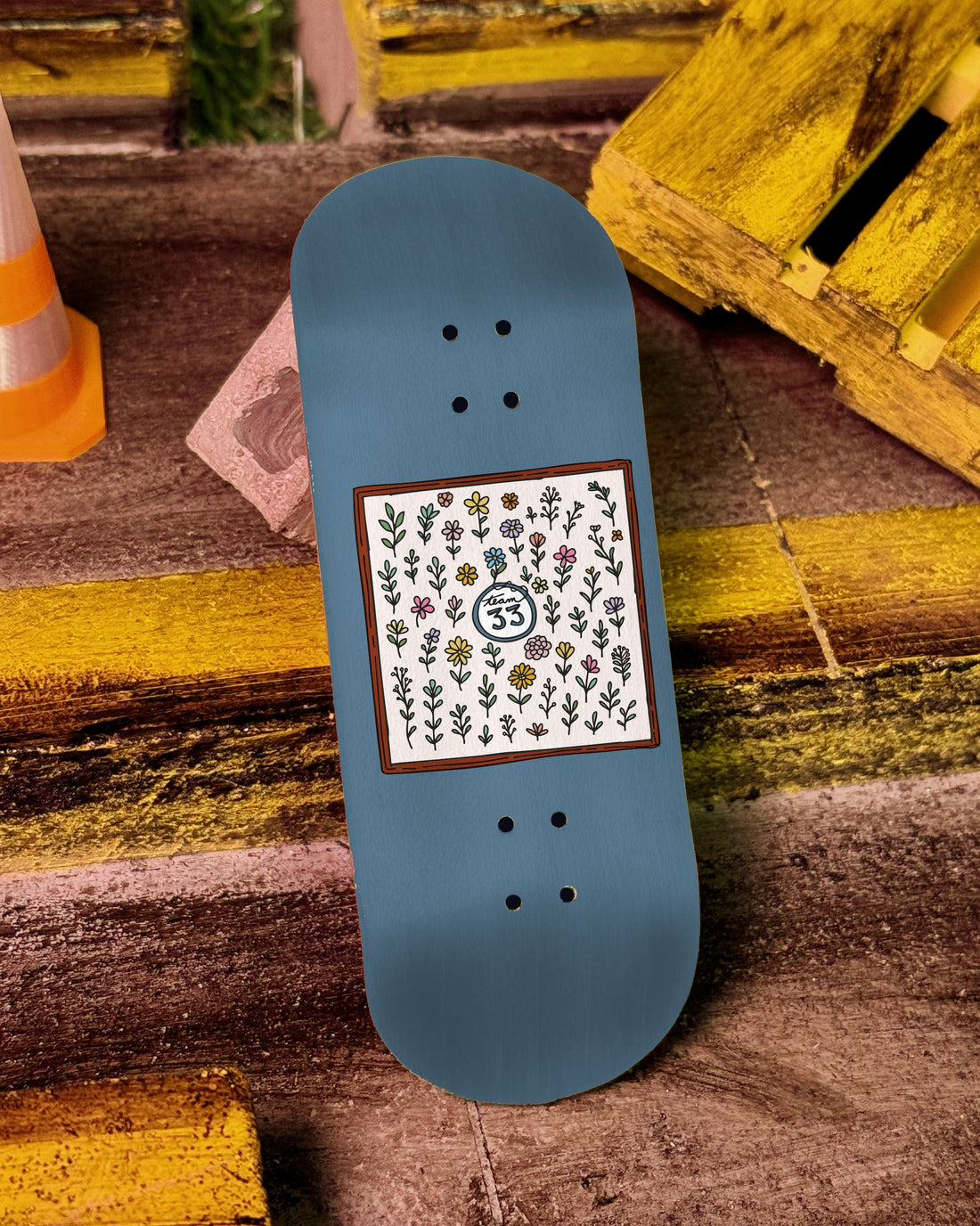 The Deck - Team Flower Blue - Krudco. Skateshop
