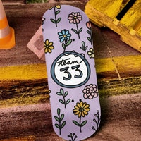 The Deck - Flower Power Purple - Krudco. Skateshop