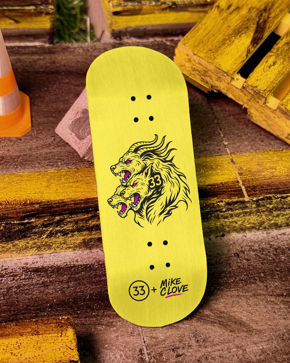 The Deck - Mythic One Yellow - Krudco. Skateshop