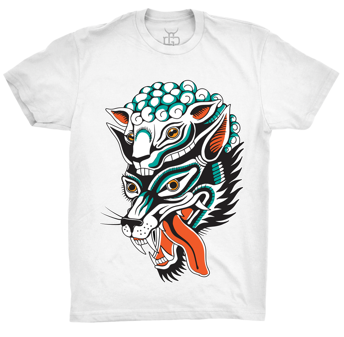 The Wolf and The Sheep Shirt | Ghost & Darkness Streetwear - Krudco. Skateshop