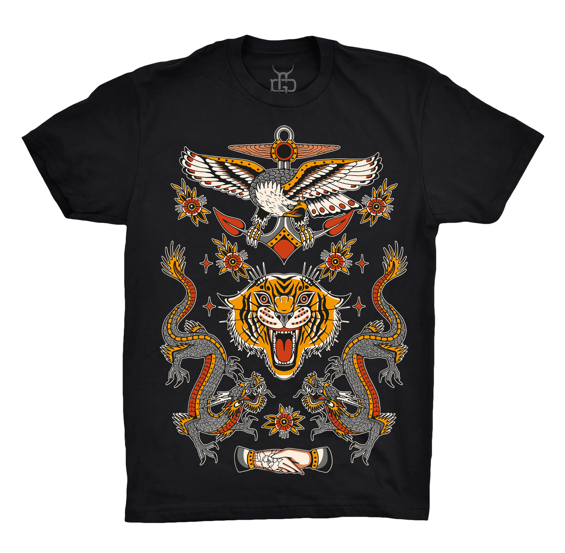 Tiger Bodysuit Shirt | Ghost & Darkness Streetwear - Krudco. Skateshop