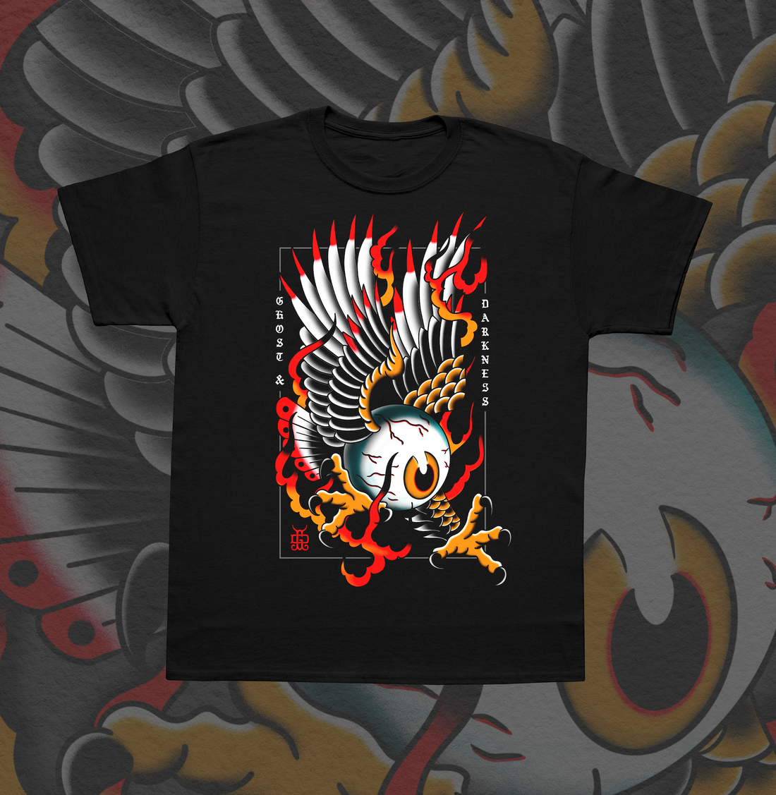 Eagle Eye Tattoo Tee | Ghost & Darkness Streetwear - Krudco. Skateshop