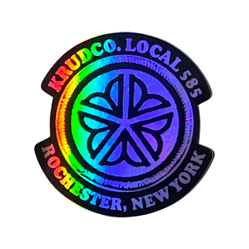 Krudco Flower City Local 585 Rochester NY Foil Sticker
