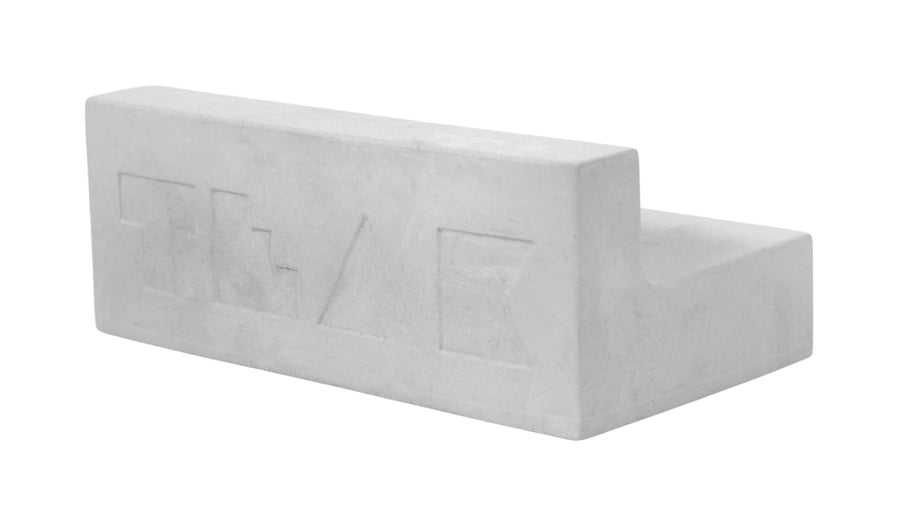 MONUMENT SERIES CONCRETE LEDGE OBSTACLE - 4.25" WIDE, 2" TALL - "STERLING GRAY" COLORWAY