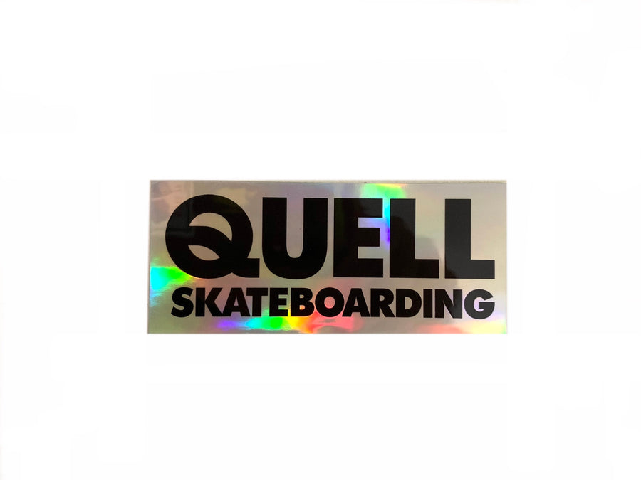 Quell Skateboarding Magazine Holographic Sticker