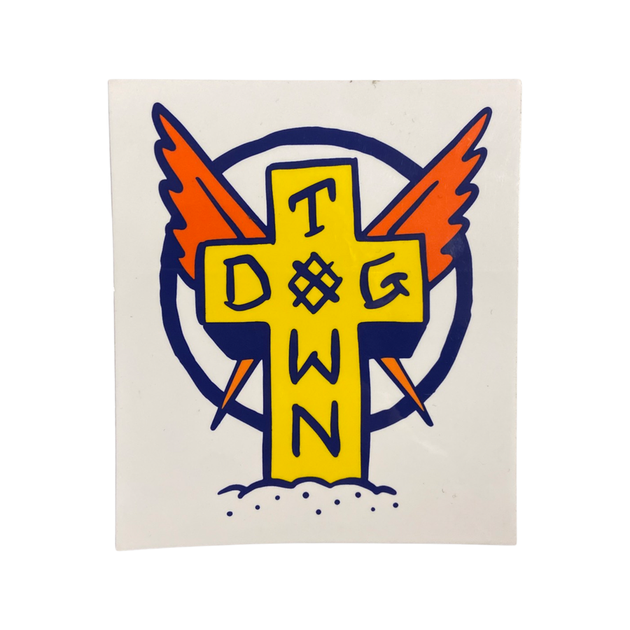 Dogtown Winged Cross Stickers – Krudco. Skateshop