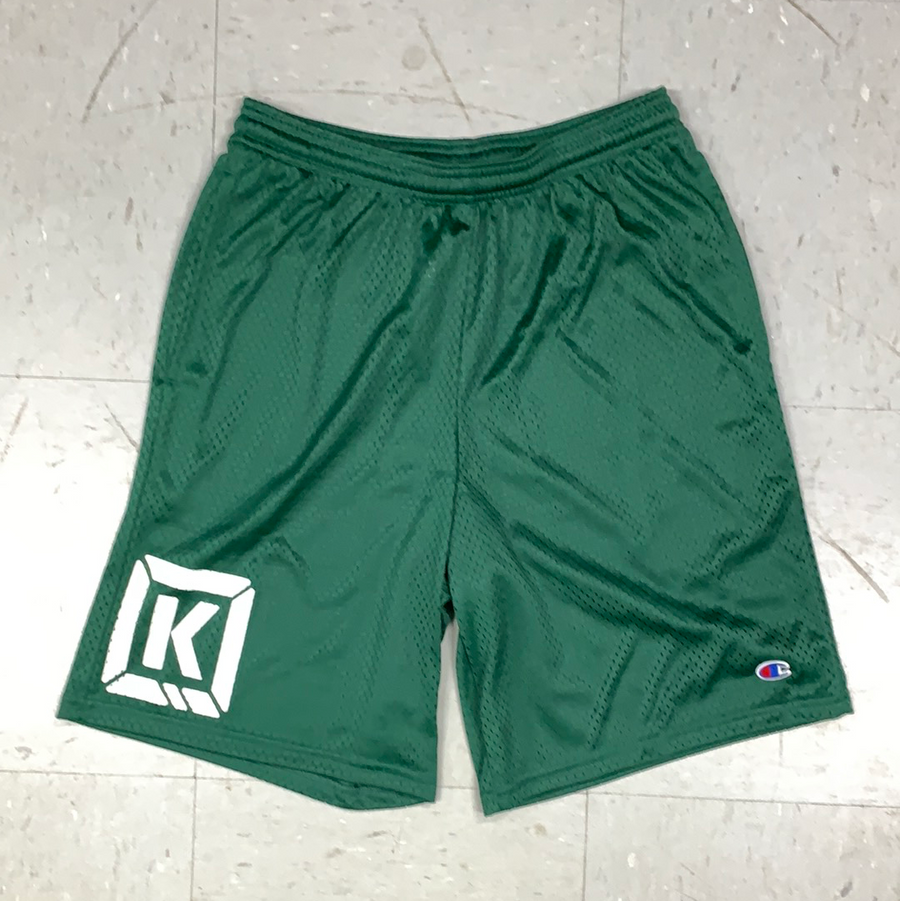 Kink Mesh Champion Pocket Gym Shorts Green