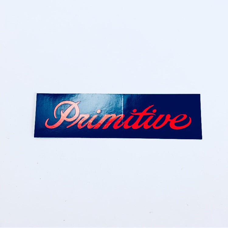 Primitive Skateboards Rectangle script sticker