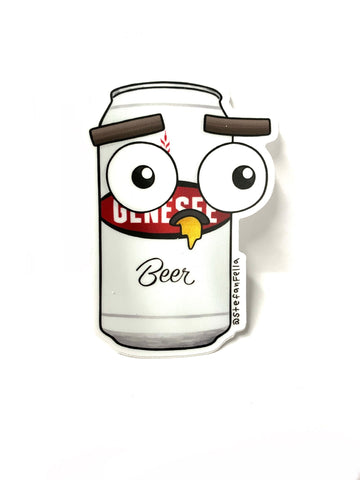 Genesee Beer Can Sticker