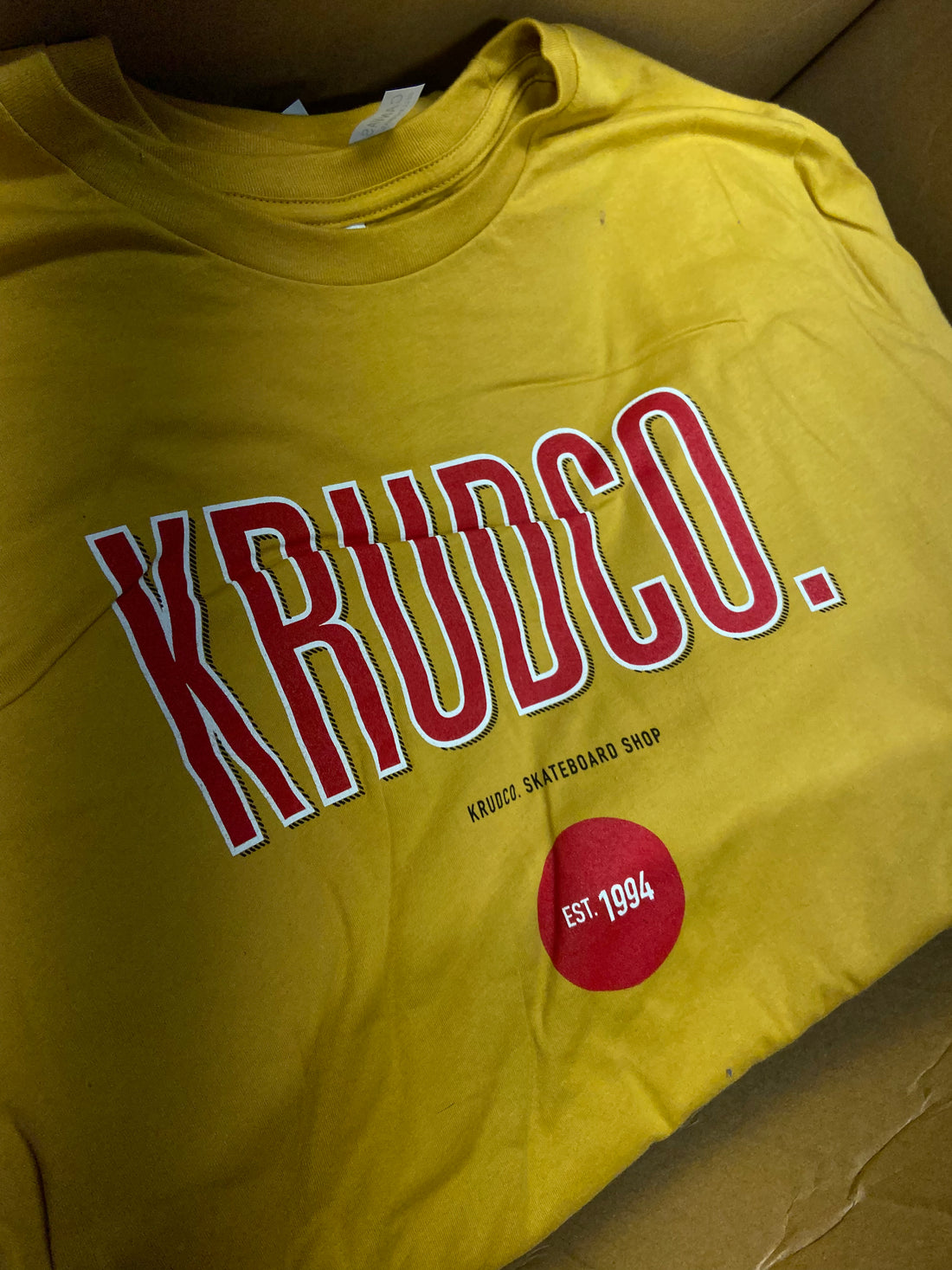 Krudco. Capital T-Shirt Dark Day Yellow