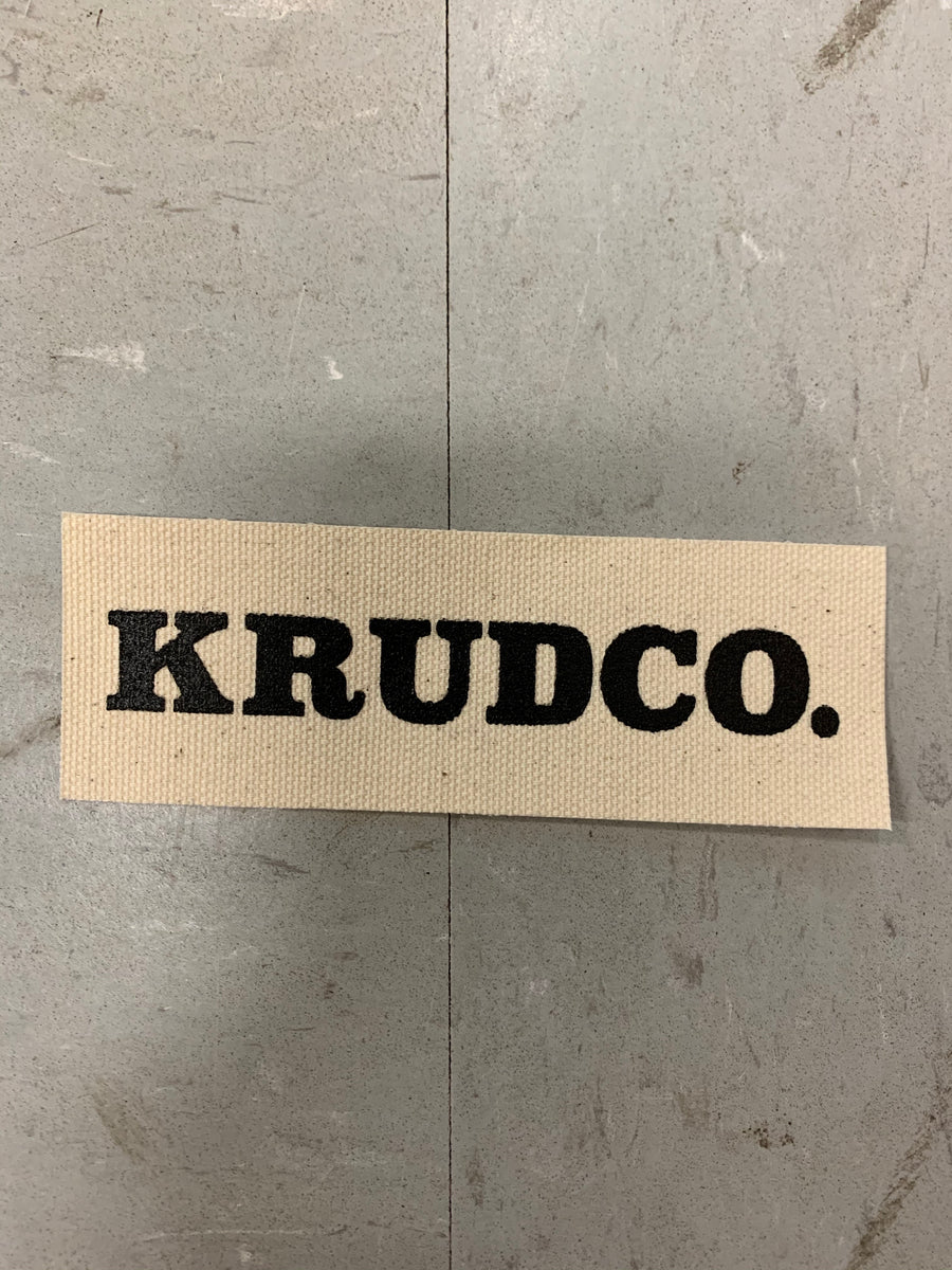 Krudco. Skateshop Name Logo Punk Patch